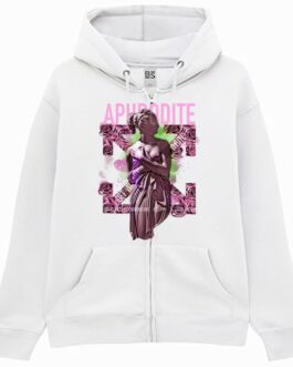Felpa con Cappuccio Aphrodite Zip Unisex Premium