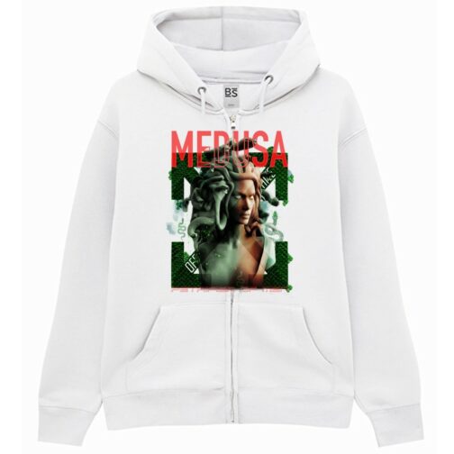 Felpa con Cappuccio Medusa Gorgon Zip Unisex Premium
