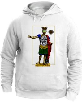 Felpa con Cappuccio Re di denari Unisex