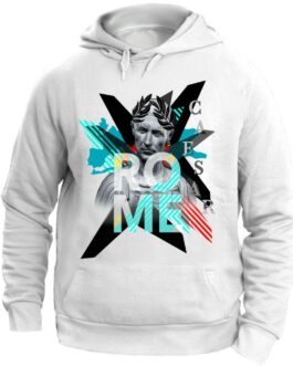 Felpa con Cappuccio Roma Statue Unisex