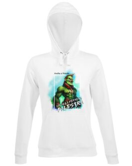 Felpa con Cappuccio Grinch "Vai alla Fottuta Palestra" Donna Premium