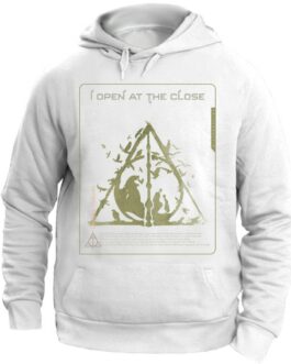 Felpa con Cappuccio - I Open at the Close HP I Doni della Morte Unisex