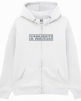 Felpa con Cappuccio Chiuditi a Riccio - Boris Zip Unisex Premium