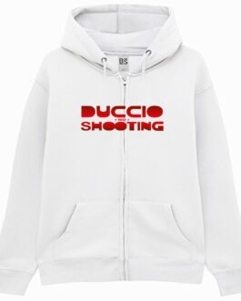 Felpa con Cappuccio Duccio no Shooting - Boris Zip Unisex Premium