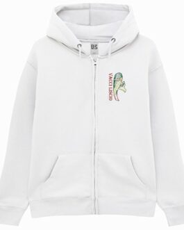 Felpa con Cappuccio Vacci Liscio Zip Unisex Premium