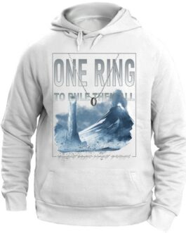 Felpa con Cappuccio One Ring to tame them all - Lord of the Ring Unisex