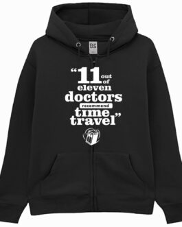 Felpa con Cappuccio Elevent Doctor - Doctor Who Zip Unisex Premium