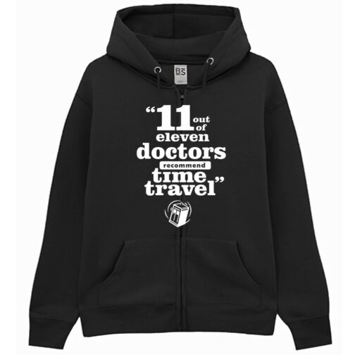Felpa con Cappuccio Elevent Doctor - Doctor Who Zip Unisex Premium