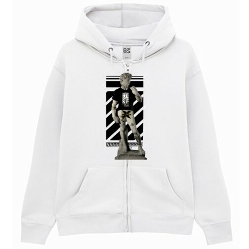 Felpa con cappuccio con zip david